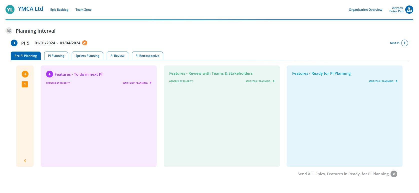 Velocity Tool - Pre-PI Planning - Automated Agile Workflow