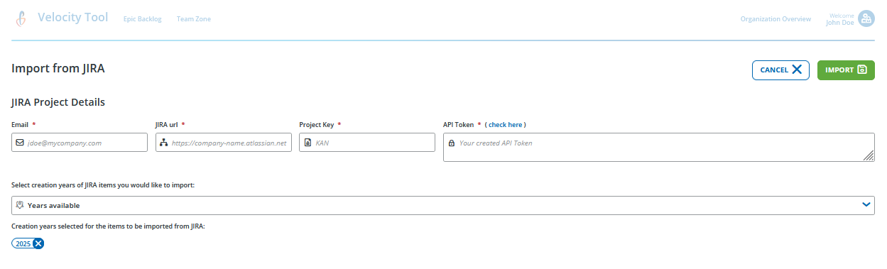 Velocity Tool 3rd party integration with Jira Software